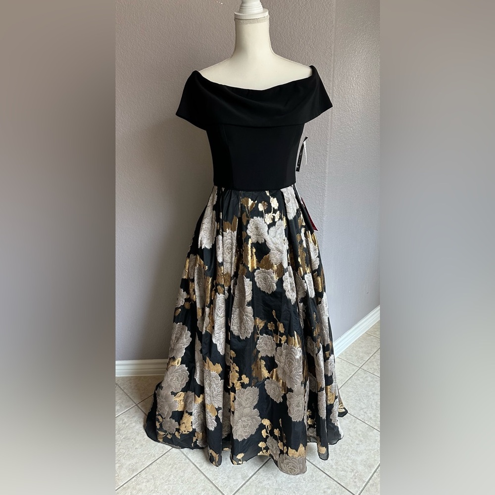 Betsy & Adam Elegant Black Gown